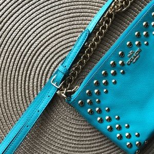 Coach Studded Crossgrain Leather Crossbody